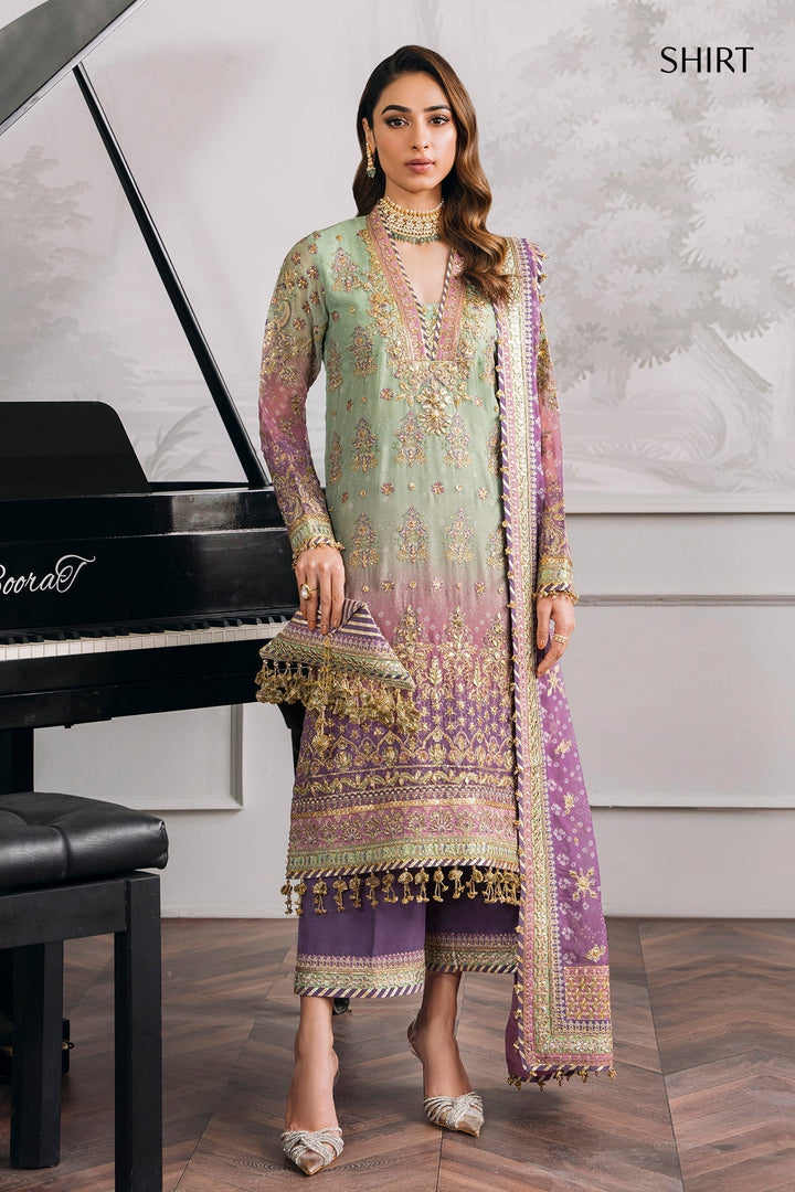  Embroidered Chiffon CH12-08 Dress with Handcrafted Details
