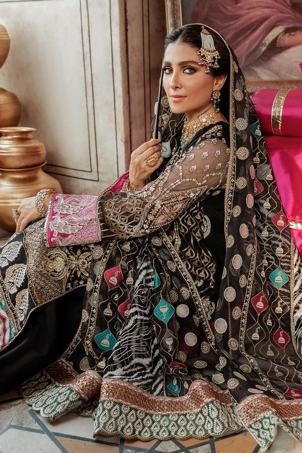 GISELE Shagun Luxury Formal Unstitched 3PC Suit D-02 Mumtaz